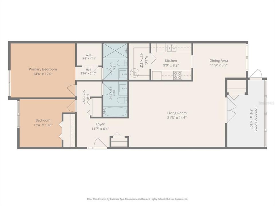 For Sale: $215,000 (2 beds, 2 baths, 1110 Square Feet)