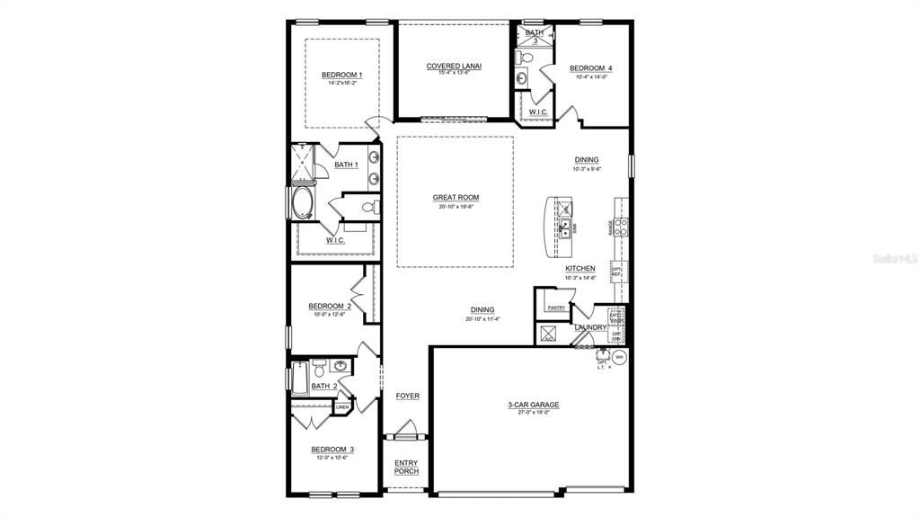 На продажу: $404,990 (4 спален, 3 ванн, 2372 Квадратных фут)