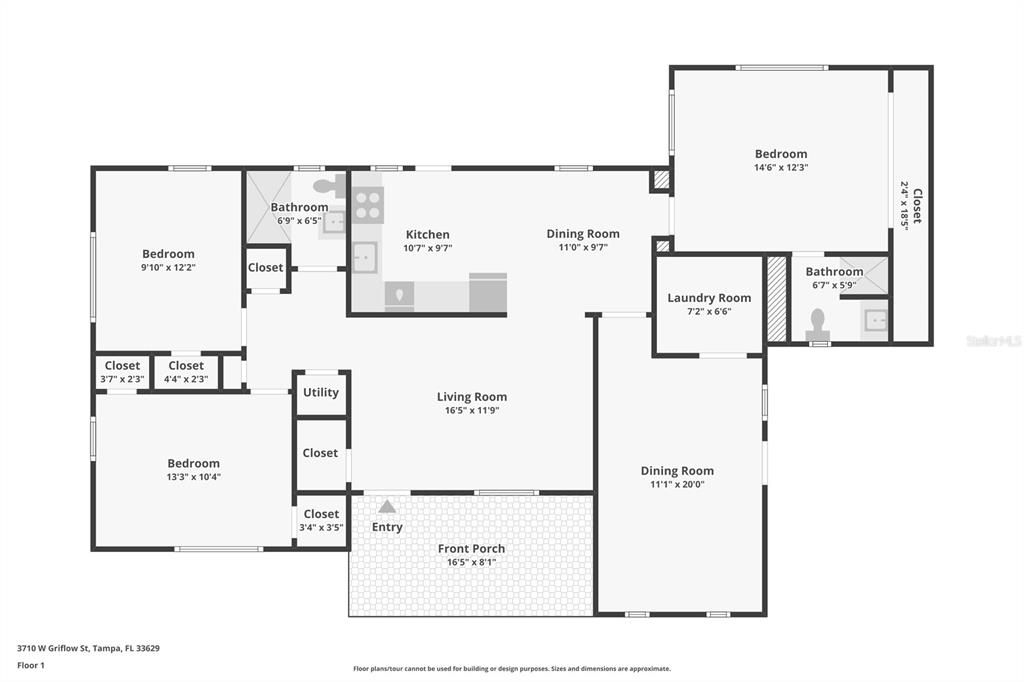 For Sale: $535,000 (3 beds, 2 baths, 1419 Square Feet)