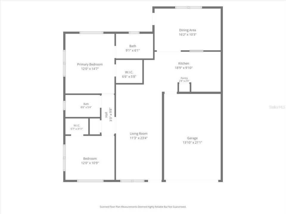 For Sale: $154,999 (2 beds, 2 baths, 1215 Square Feet)