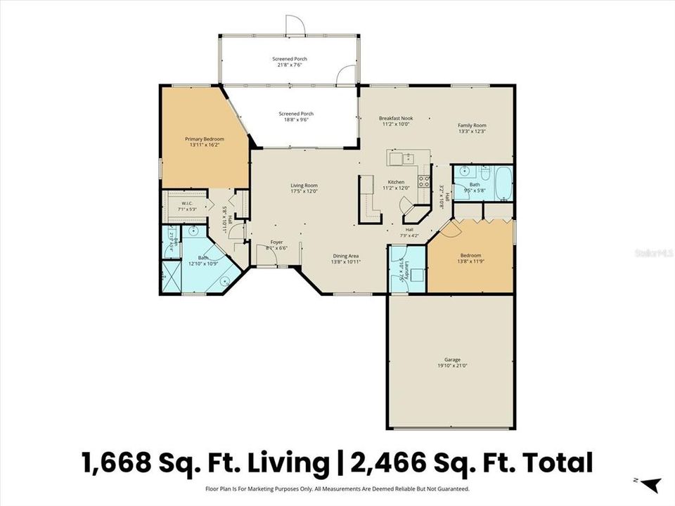For Sale: $319,900 (2 beds, 2 baths, 1668 Square Feet)