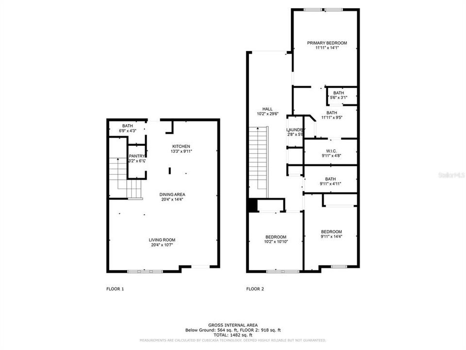 В аренду: $2,800 (3 спален, 2 ванн, 1516 Квадратных фут)