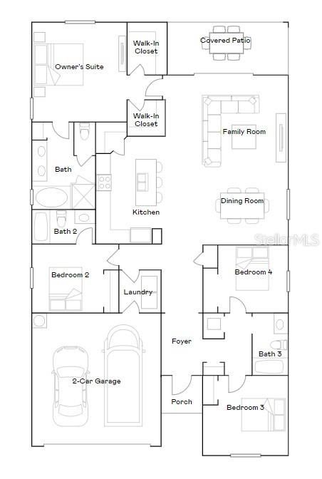 В аренду: $2,350 (4 спален, 3 ванн, 2027 Квадратных фут)