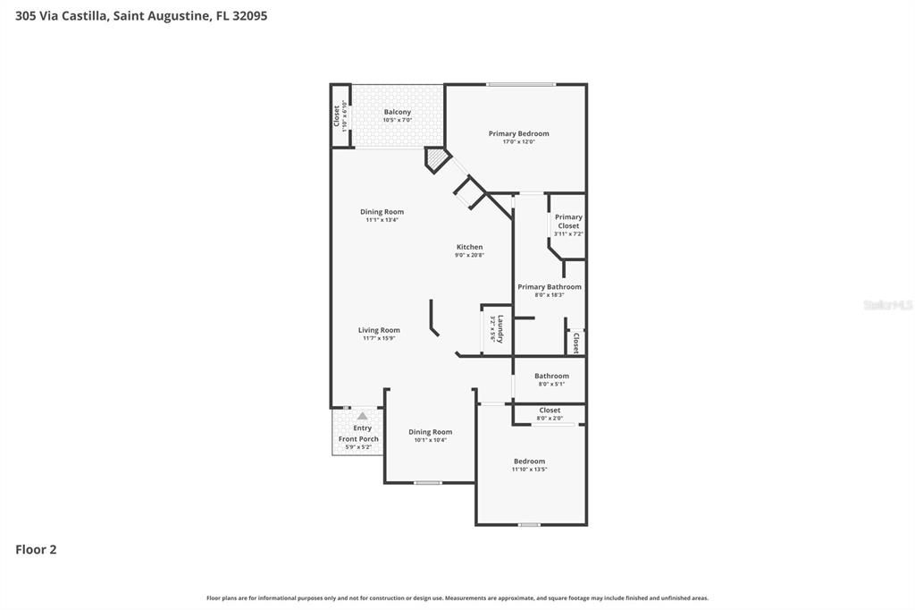 For Sale: $215,000 (2 beds, 2 baths, 1278 Square Feet)
