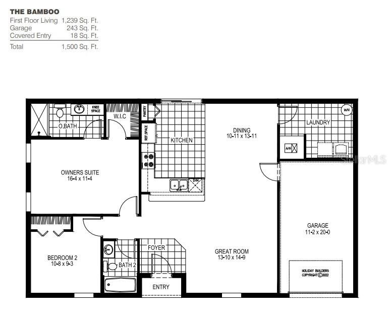 For Sale: $264,990 (2 beds, 2 baths, 1239 Square Feet)