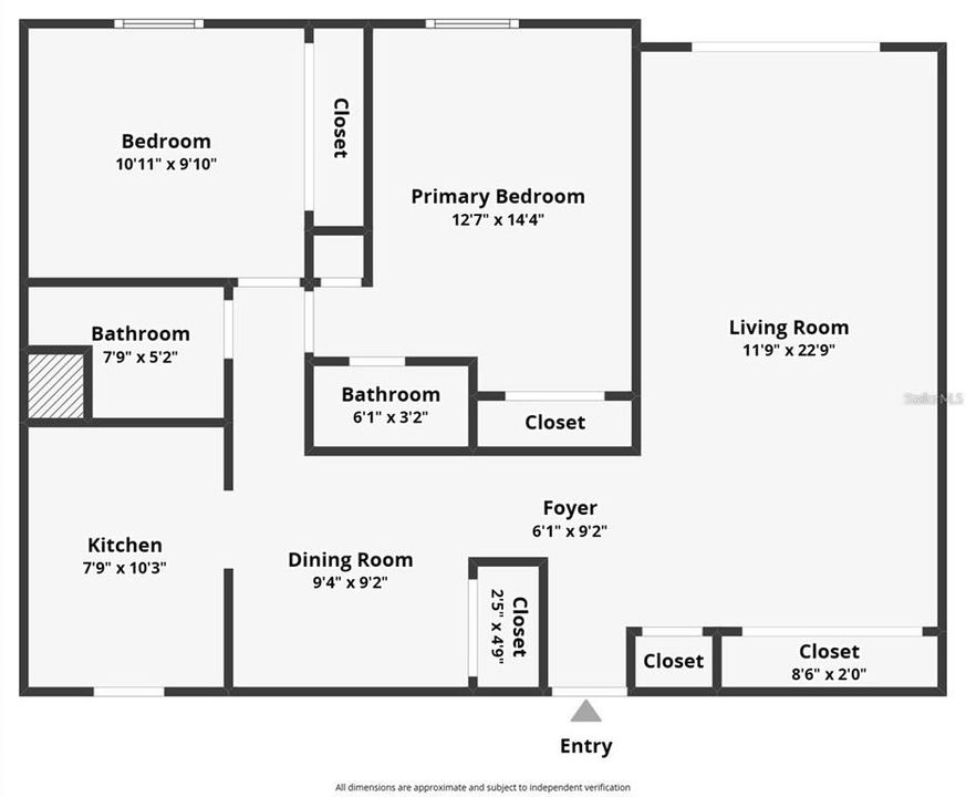 For Rent: $1,850 (2 beds, 1 baths, 900 Square Feet)