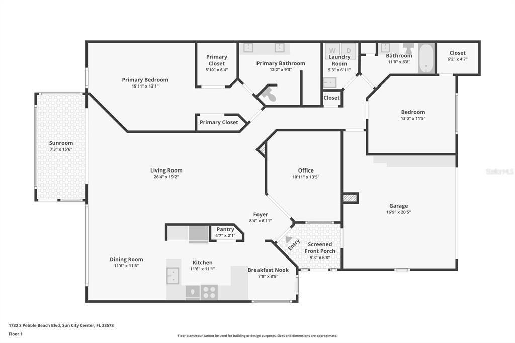 For Sale: $339,900 (2 beds, 2 baths, 1945 Square Feet)