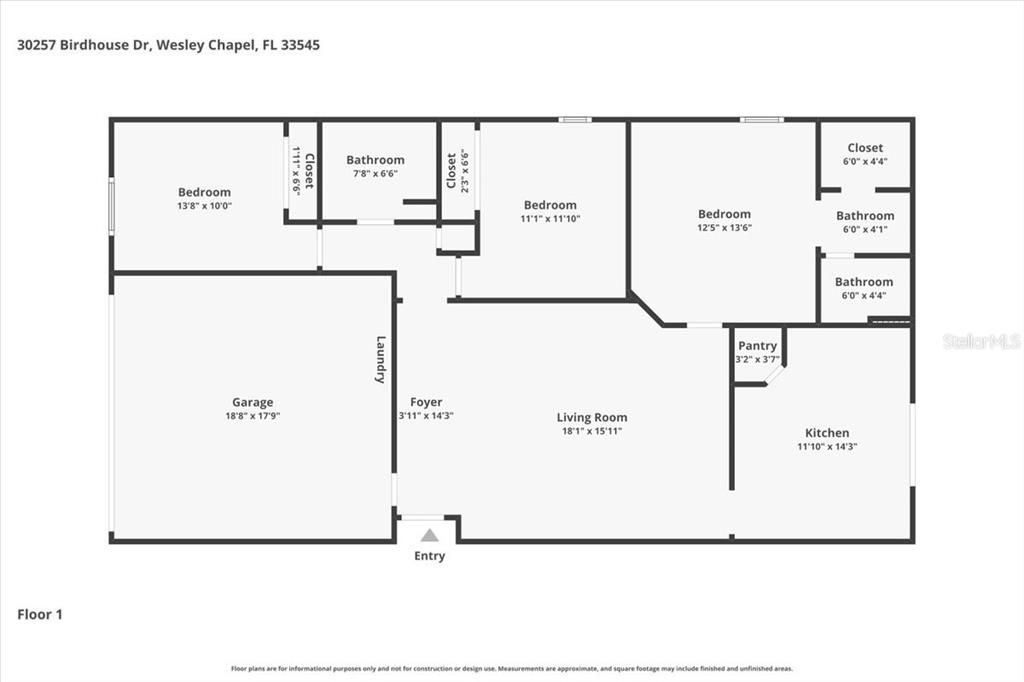 For Sale: $320,000 (3 beds, 2 baths, 1292 Square Feet)