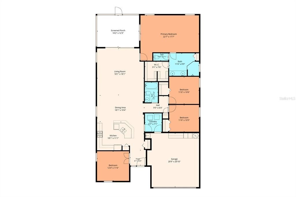 На продажу: $439,000 (3 спален, 2 ванн, 1970 Квадратных фут)