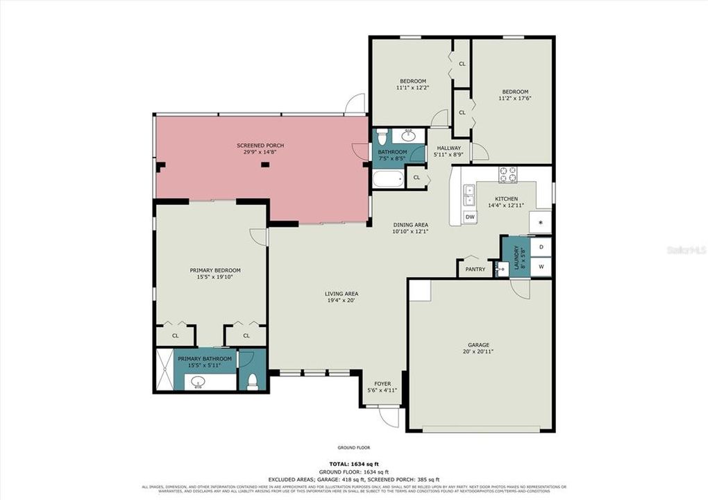 Active With Contract: $224,900 (3 beds, 2 baths, 1506 Square Feet)