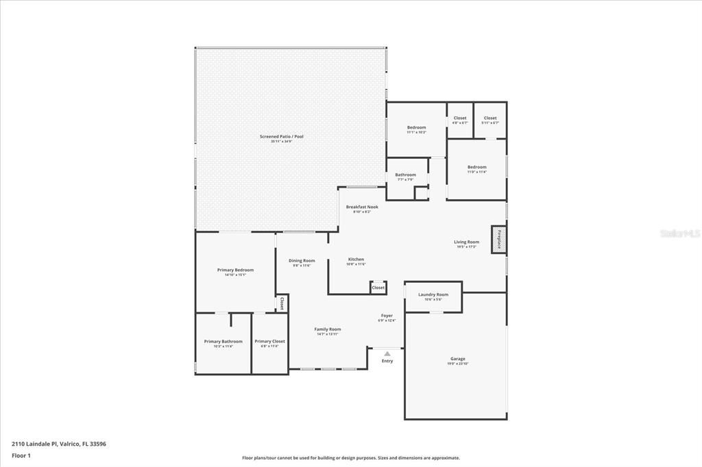 For Sale: $515,000 (3 beds, 2 baths, 1942 Square Feet)