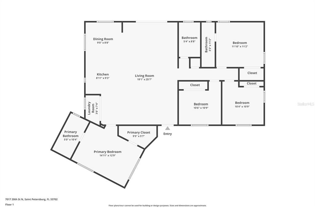 На продажу: $449,900 (4 спален, 3 ванн, 1475 Квадратных фут)
