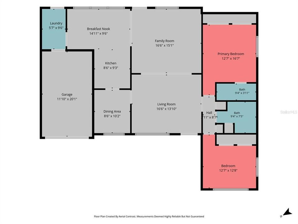 На продажу: $419,000 (2 спален, 2 ванн, 1469 Квадратных фут)