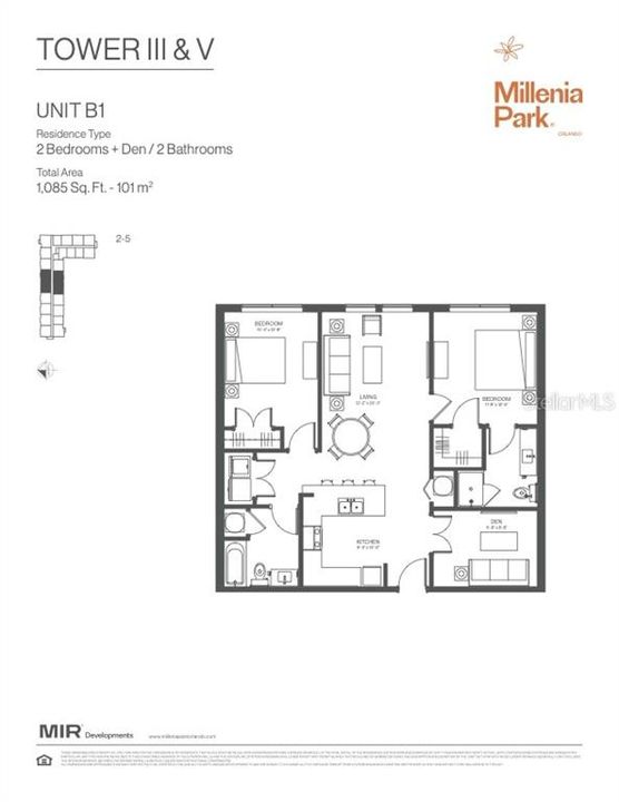 For Rent: $2,100 (2 beds, 2 baths, 1085 Square Feet)