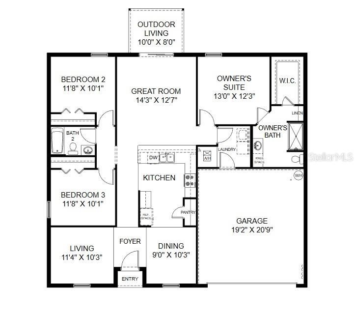 Под контрактом: $336,990 (3 спален, 2 ванн, 1552 Квадратных фут)