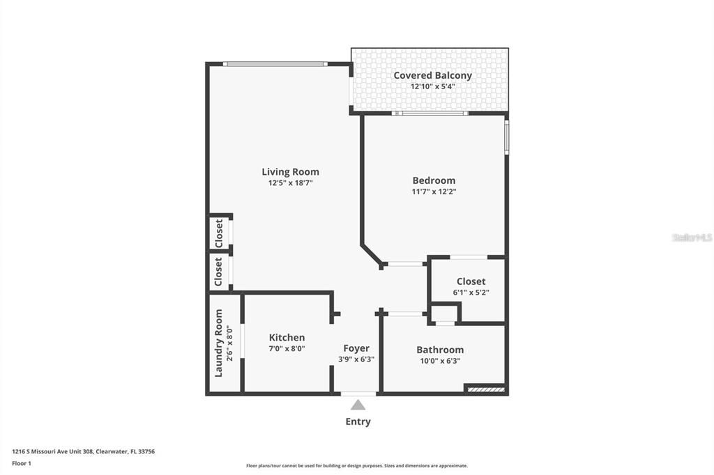 For Sale: $107,000 (1 beds, 1 baths, 660 Square Feet)