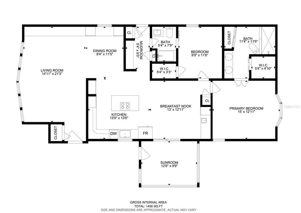 На продажу: $190,000 (2 спален, 2 ванн, 1456 Квадратных фут)