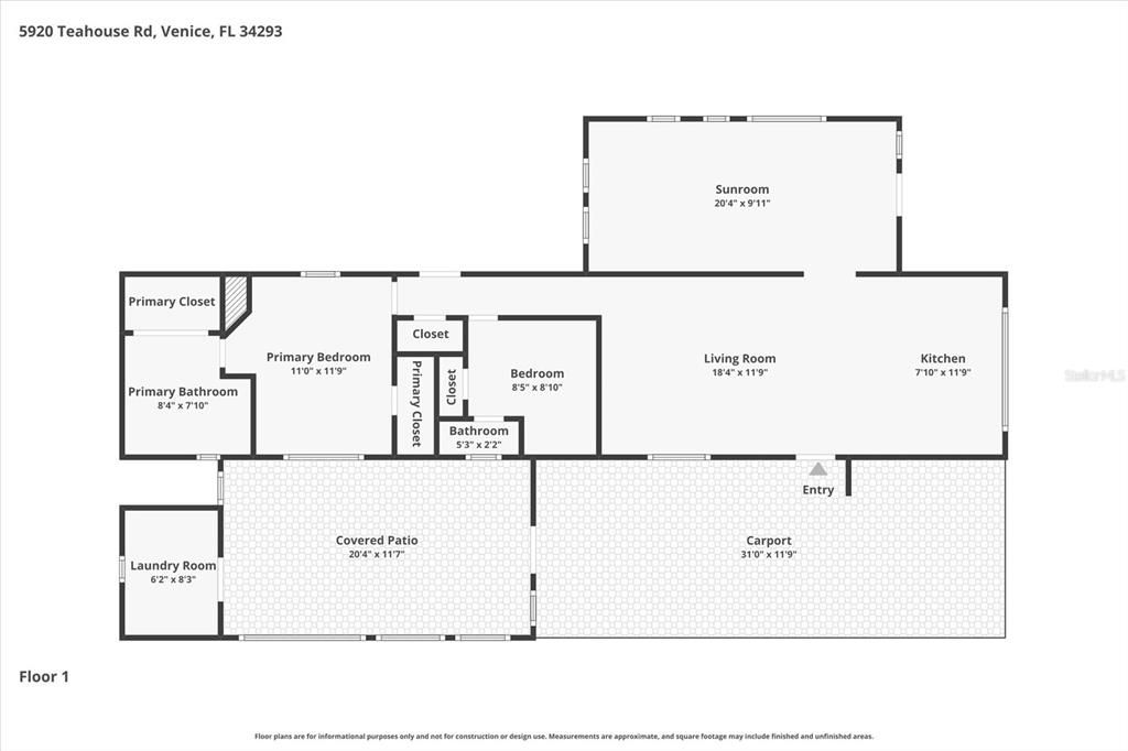 For Sale: $84,900 (2 beds, 1 baths, 684 Square Feet)