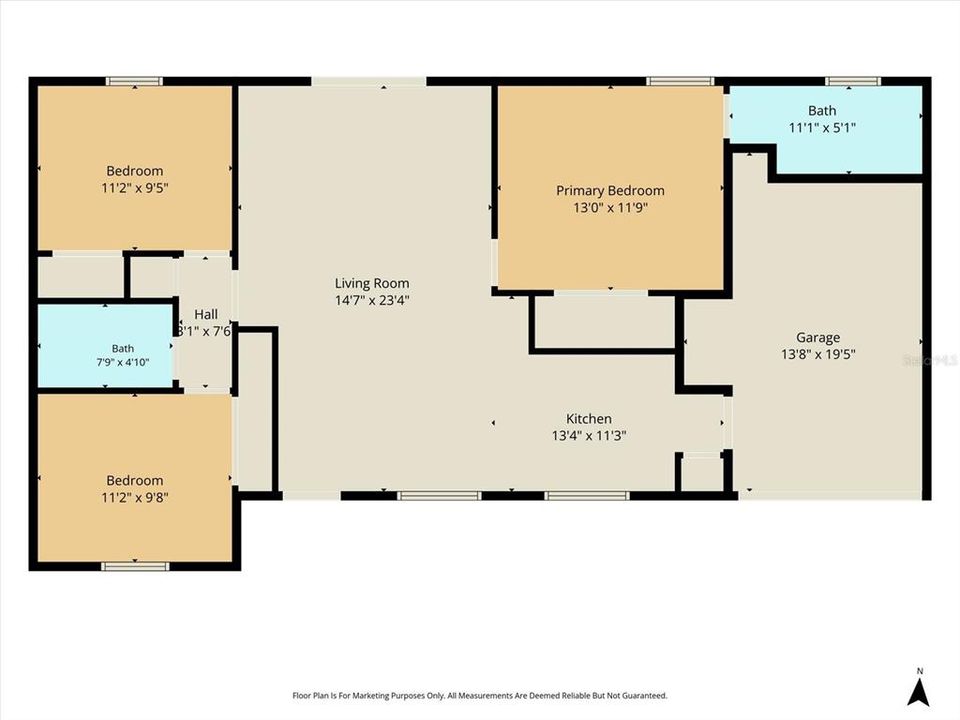 For Sale: $215,000 (3 beds, 2 baths, 1124 Square Feet)