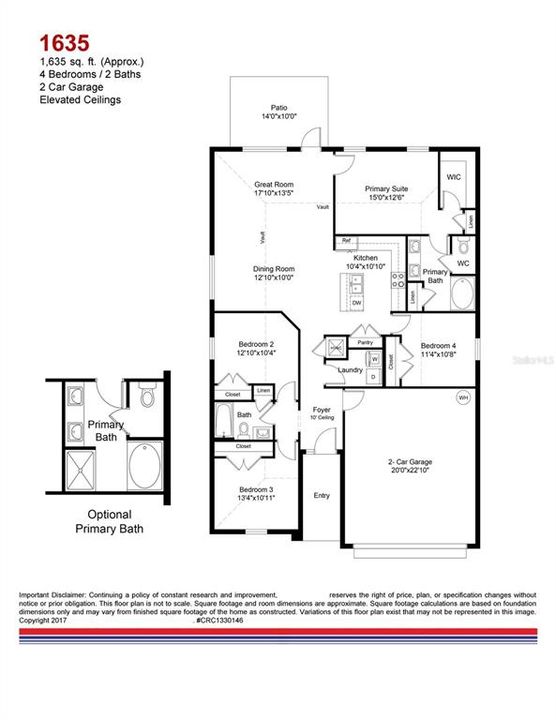 На продажу: $289,350 (4 спален, 2 ванн, 1635 Квадратных фут)