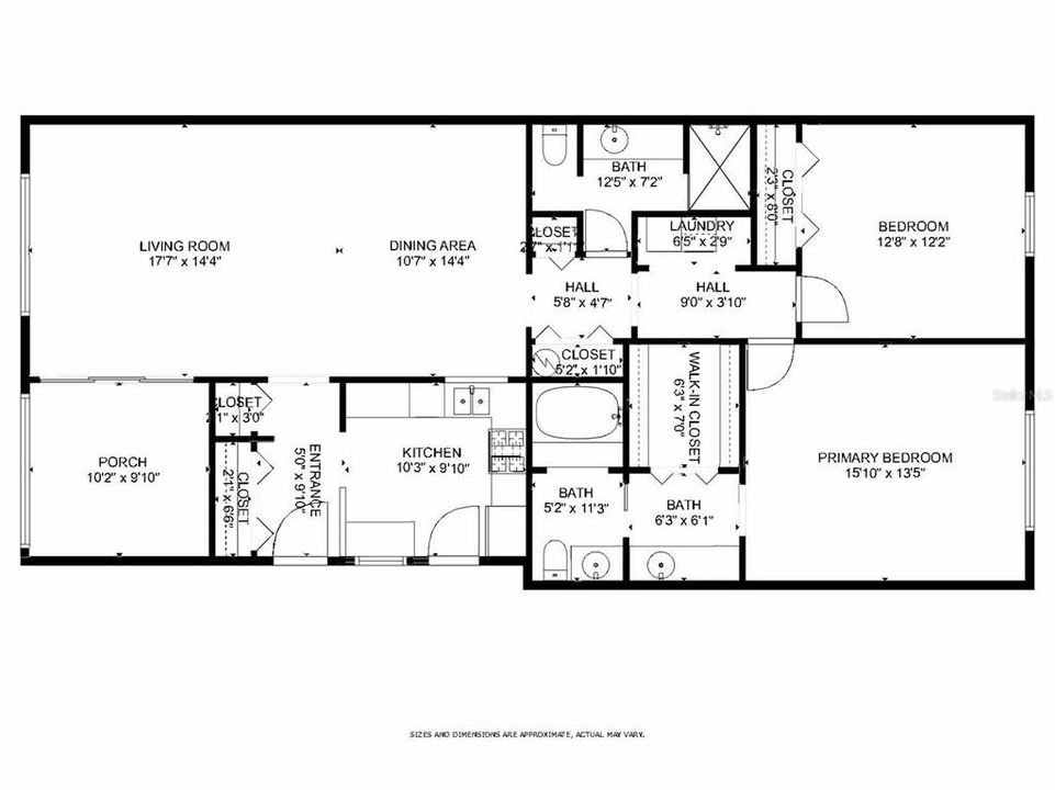 На продажу: $175,000 (2 спален, 2 ванн, 1455 Квадратных фут)