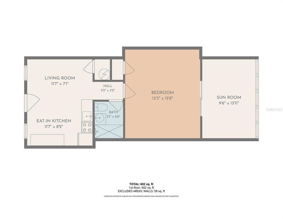 For Sale: $325,000 (1 beds, 1 baths, 512 Square Feet)