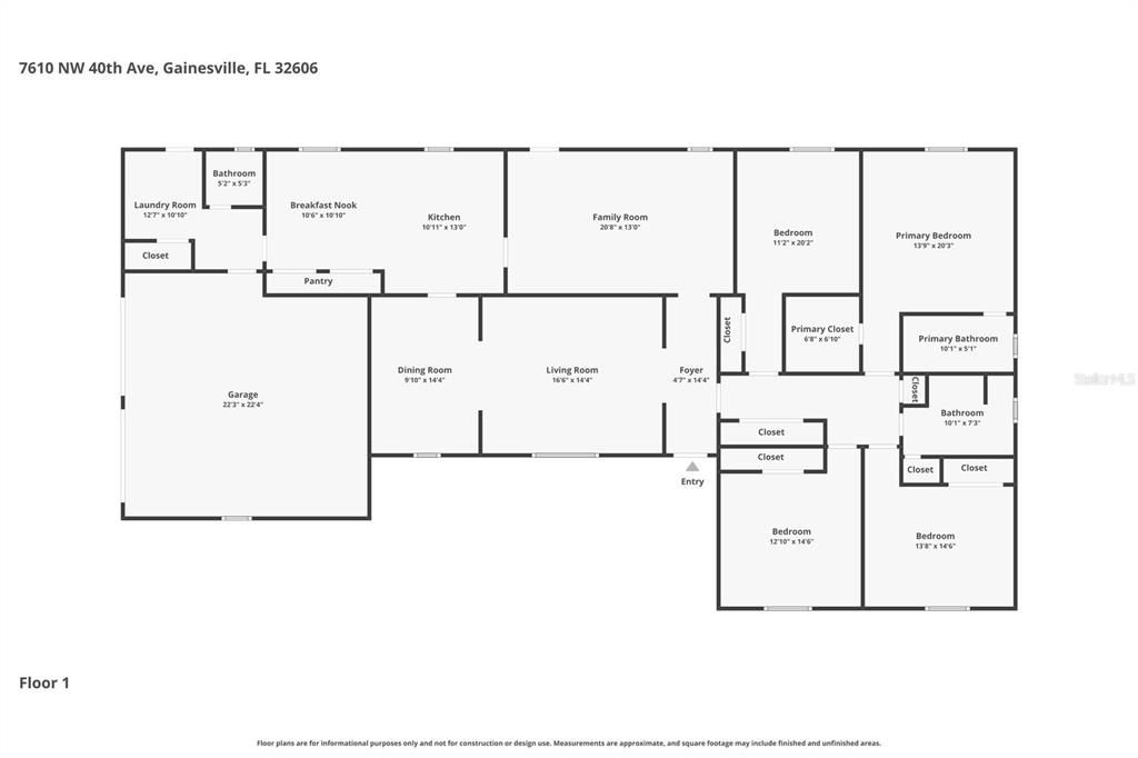 На продажу: $449,900 (4 спален, 2 ванн, 2261 Квадратных фут)