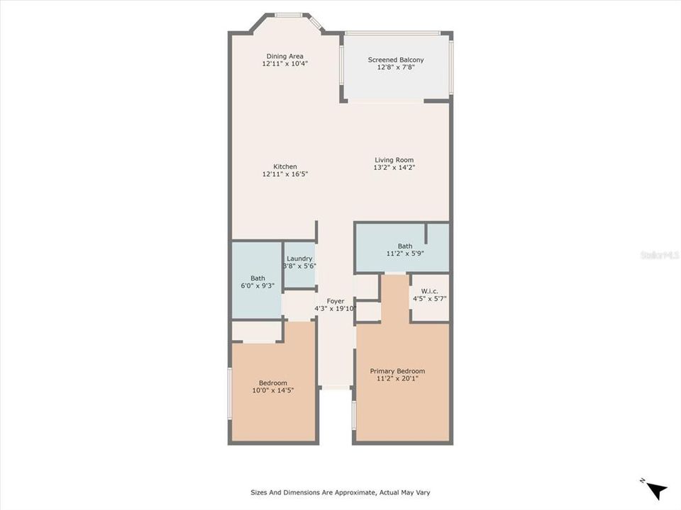 В аренду: $1,900 (2 спален, 2 ванн, 1142 Квадратных фут)