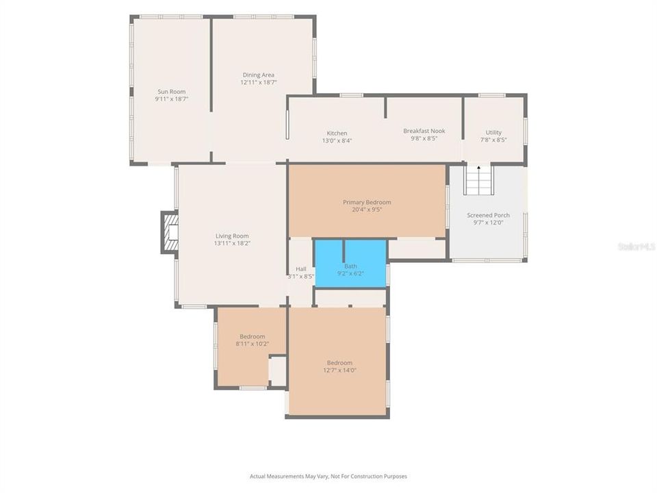: $360,000 (3 спален, 1 ванн, 1634 Квадратных фут)
