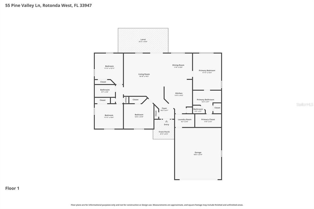 На продажу: $329,900 (4 спален, 2 ванн, 1754 Квадратных фут)
