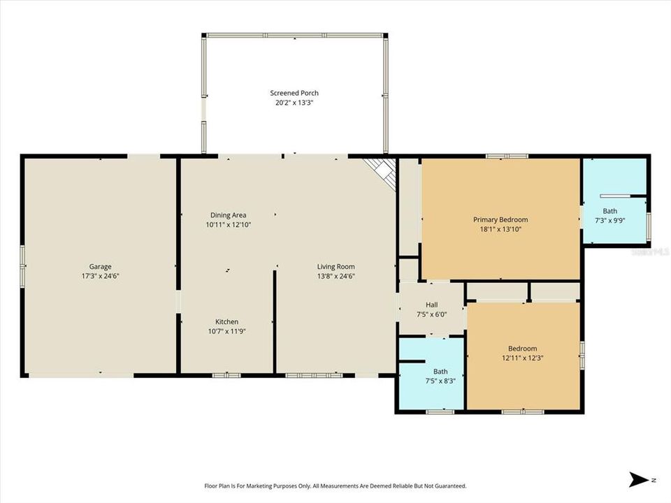 For Sale: $649,000 (2 beds, 2 baths, 1376 Square Feet)