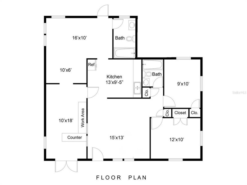 На продажу: $249,000 (2 спален, 2 ванн, 1317 Квадратных фут)