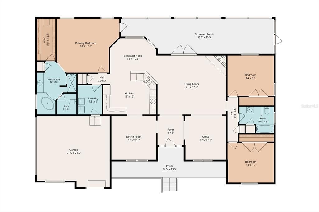 For Sale: $507,000 (3 beds, 2 baths, 2405 Square Feet)