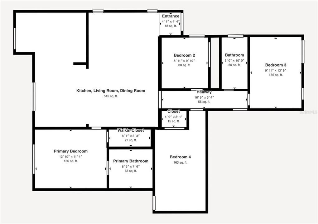 En Venta: $450,000 (4 camas, 2 baños, 1571 Pies cuadrados)