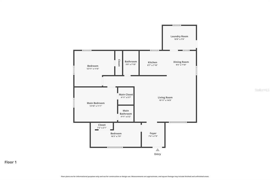 For Sale: $189,990 (3 beds, 1 baths, 1152 Square Feet)