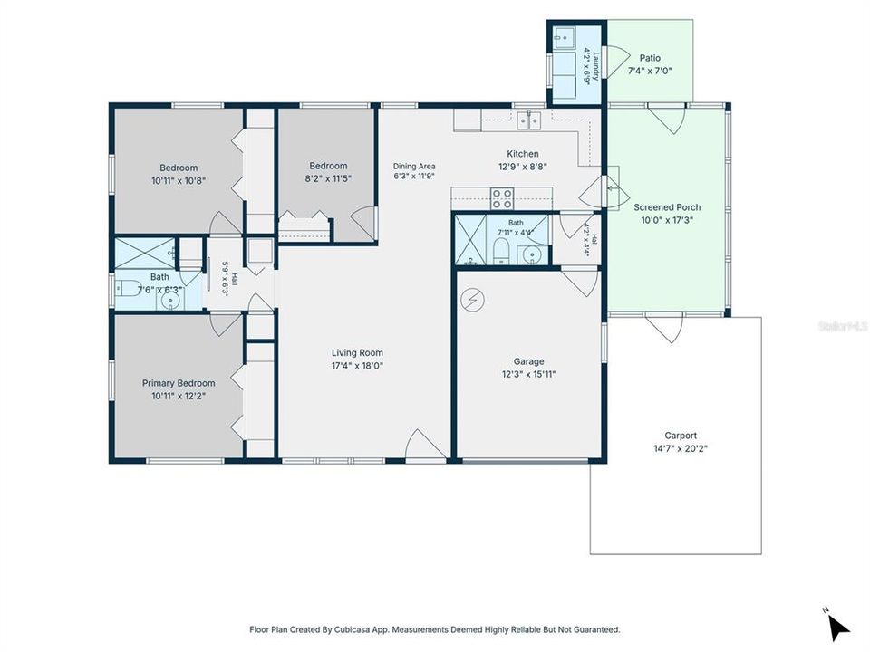 For Sale: $300,000 (3 beds, 2 baths, 1105 Square Feet)