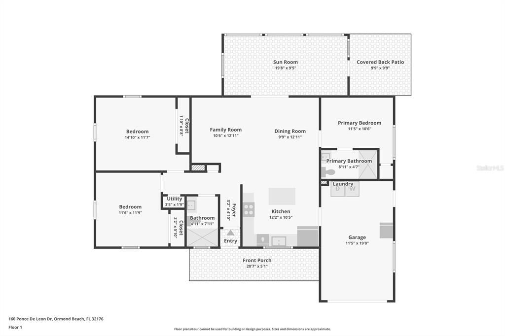 На продажу: $370,000 (3 спален, 2 ванн, 1220 Квадратных фут)