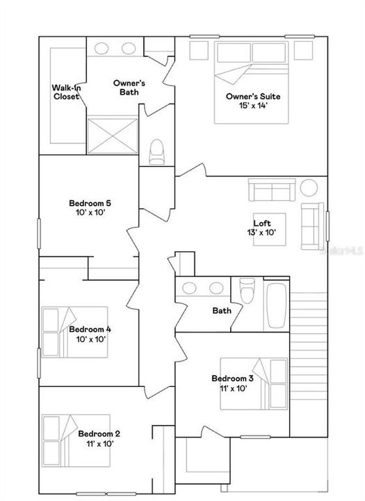 На продажу: $444,900 (5 спален, 2 ванн, 2210 Квадратных фут)