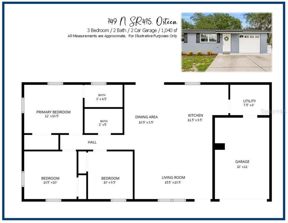 For Sale: $395,000 (3 beds, 2 baths, 1040 Square Feet)