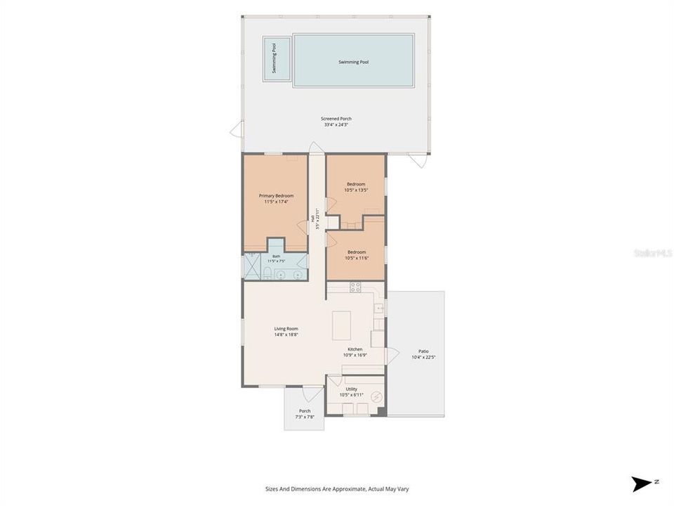 For Sale: $449,000 (3 beds, 1 baths, 1173 Square Feet)