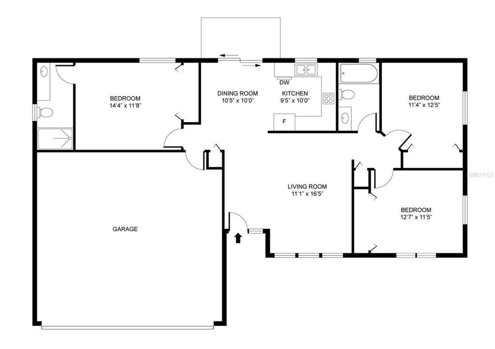 Activo con contrato: $300,000 (3 camas, 2 baños, 1146 Pies cuadrados)