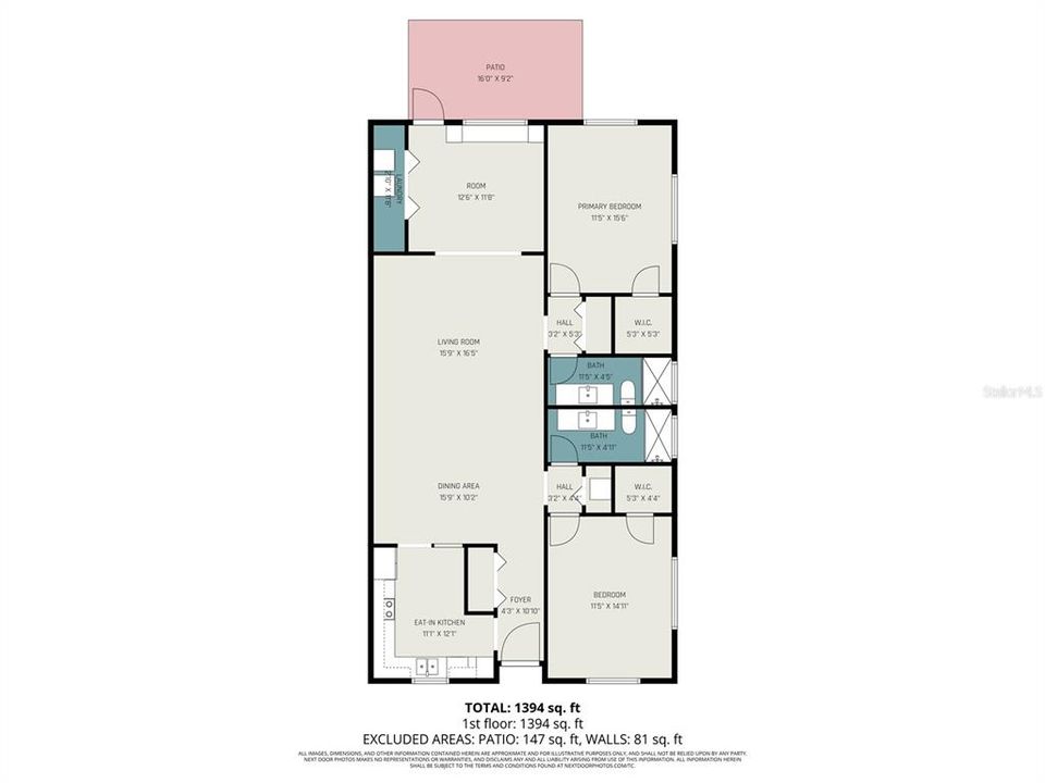 На продажу: $259,900 (2 спален, 2 ванн, 1527 Квадратных фут)