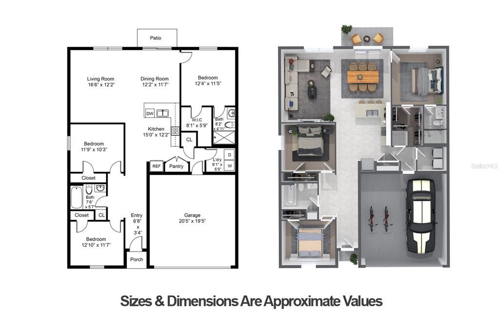 For Rent: $2,200 (3 beds, 2 baths, 1405 Square Feet)