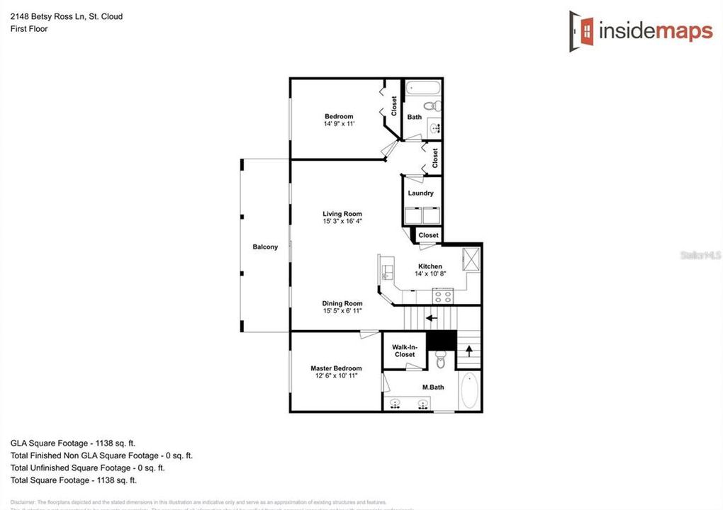 For Rent: $2,050 (2 beds, 2 baths, 1273 Square Feet)
