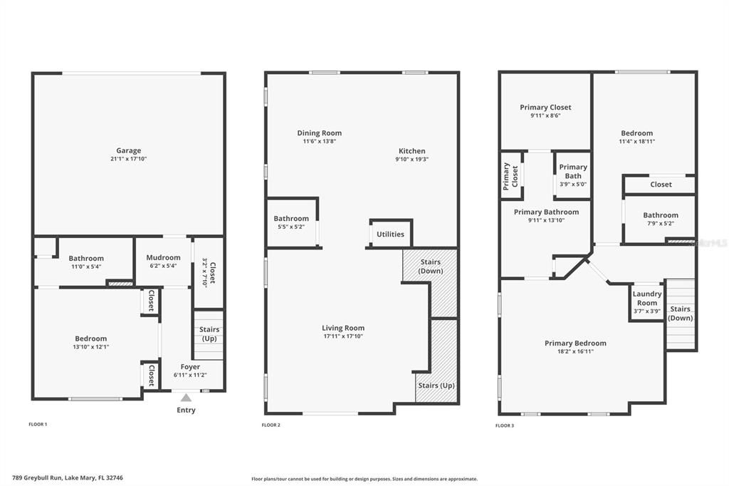 For Sale: $489,900 (3 beds, 3 baths, 1989 Square Feet)