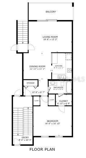For Sale: $129,900 (1 beds, 1 baths, 836 Square Feet)