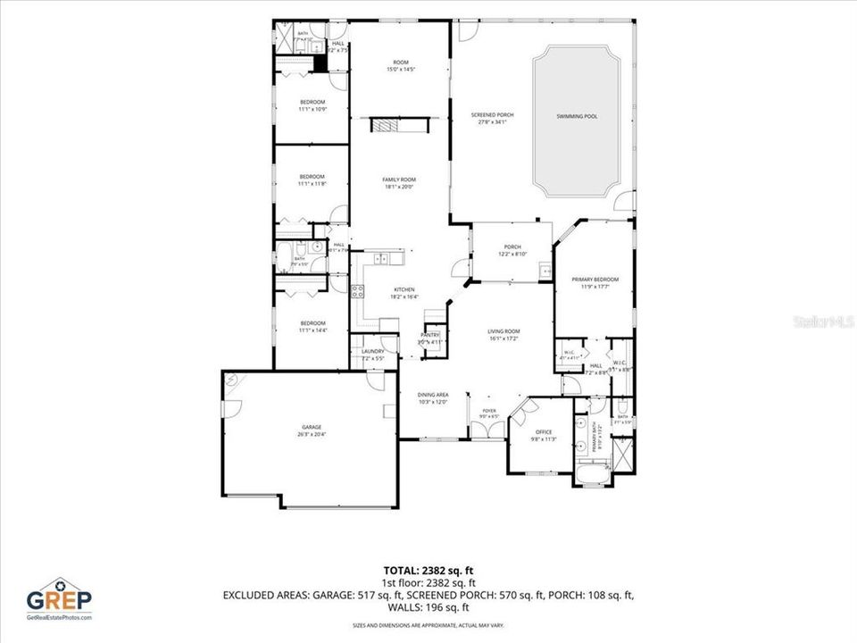 Active With Contract: $599,900 (4 beds, 3 baths, 2623 Square Feet)