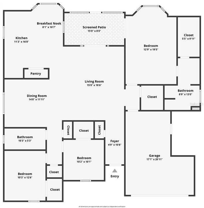 На продажу: $367,500 (3 спален, 2 ванн, 1790 Квадратных фут)