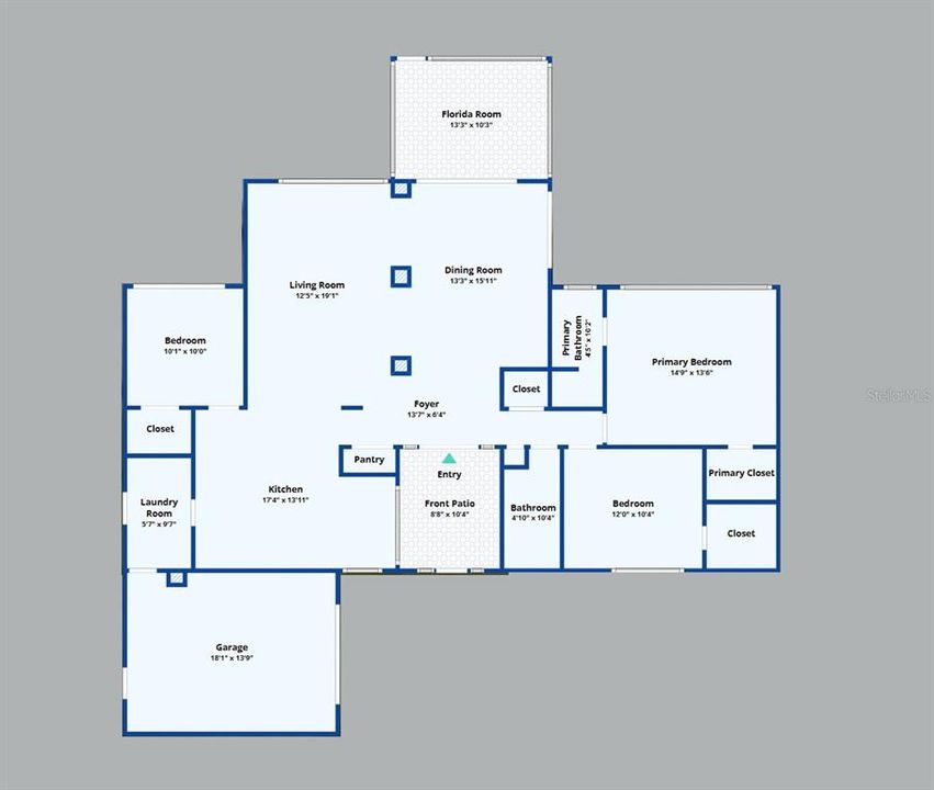 На продажу: $399,900 (3 спален, 2 ванн, 1612 Квадратных фут)