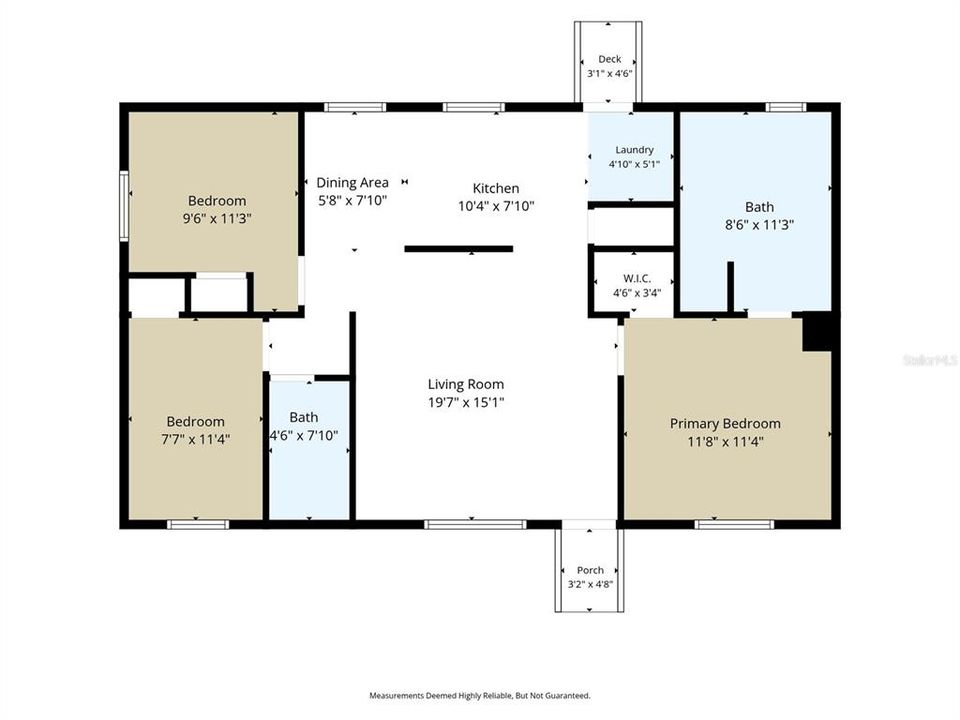 For Sale: $200,000 (3 beds, 2 baths, 960 Square Feet)
